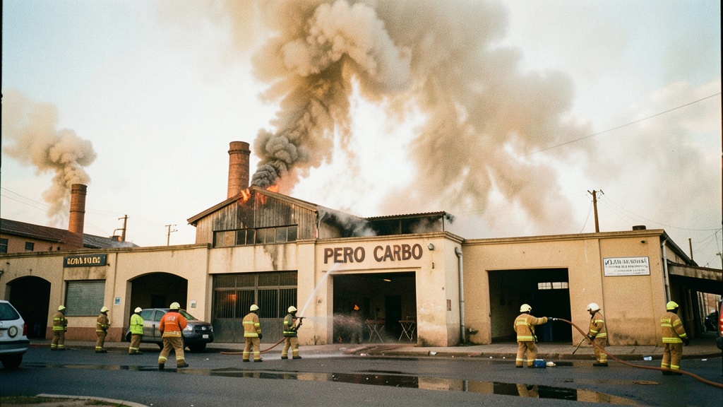 Incendio en Pedro Carbo: Bomberos controlan fuego en fábrica de alimentos de Sabanilla