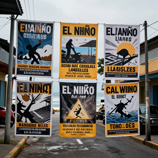 Guayas lidera exposición a desastres por El Niño en siete frentes críticos