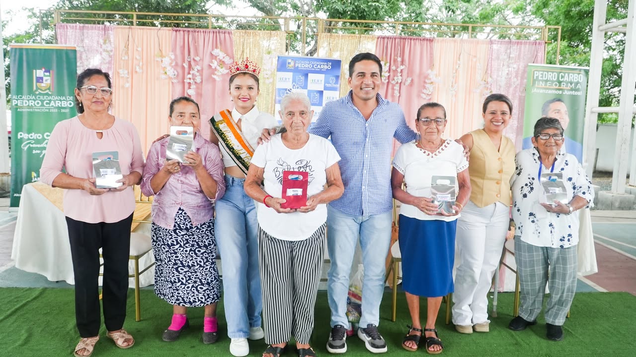 Pedro Carbo: Alcaldía celebra el Día del Adulto Mayor con actividades y presencia oficial