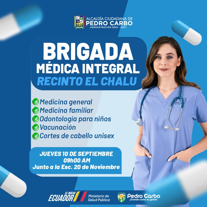 Brigadas médicas de Salud y Alcaldía llegan a La Esperanza y El Chalu este jueves