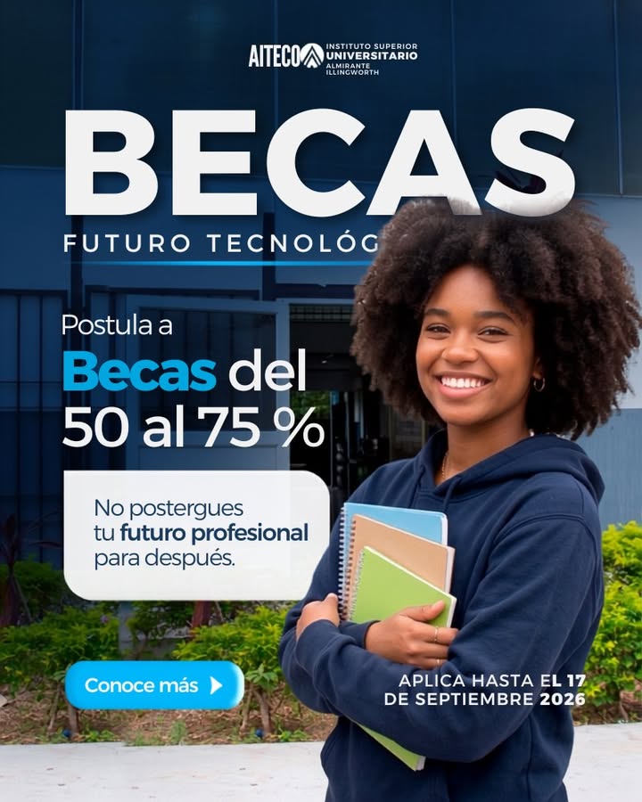Pedro Carbo: AITEC abre becas del 50-75% para carreras tecnológicas este semestre
