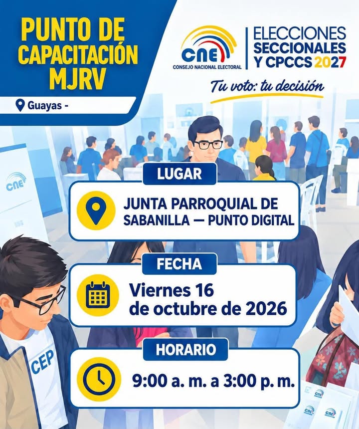 Miembros de Juntas Receptoras del Voto se capacitan este viernes en Sabanilla